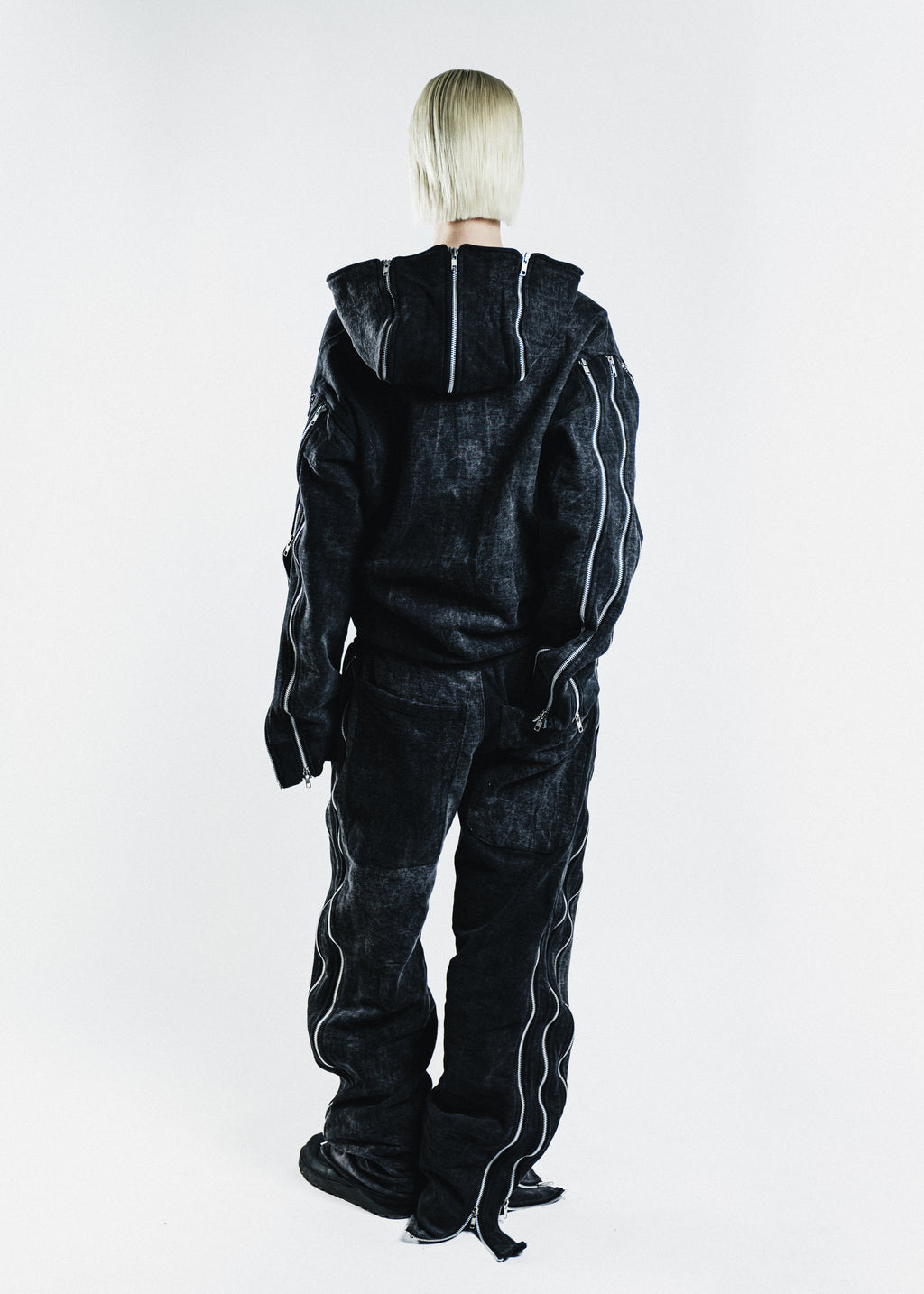 'HUNNA ZIPPA' Pants Black