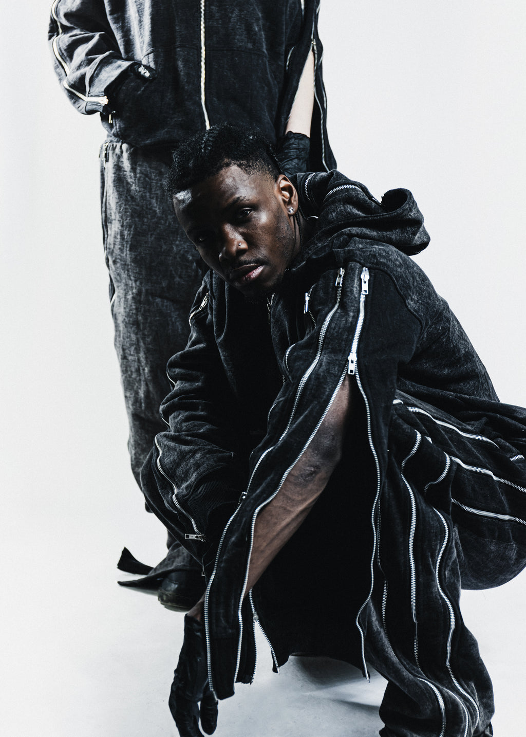 'HUNNA ZIPPA' Pants Black