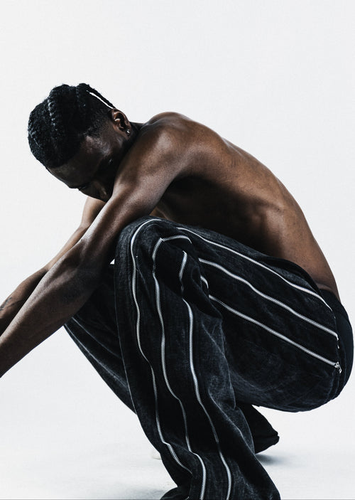 'HUNNA ZIPPA' Pants Black