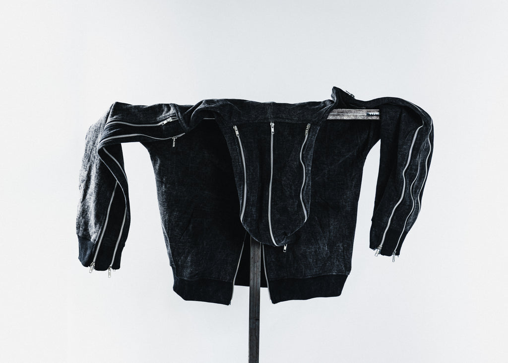 'HUNNA ZIPPA' Hoodie Black