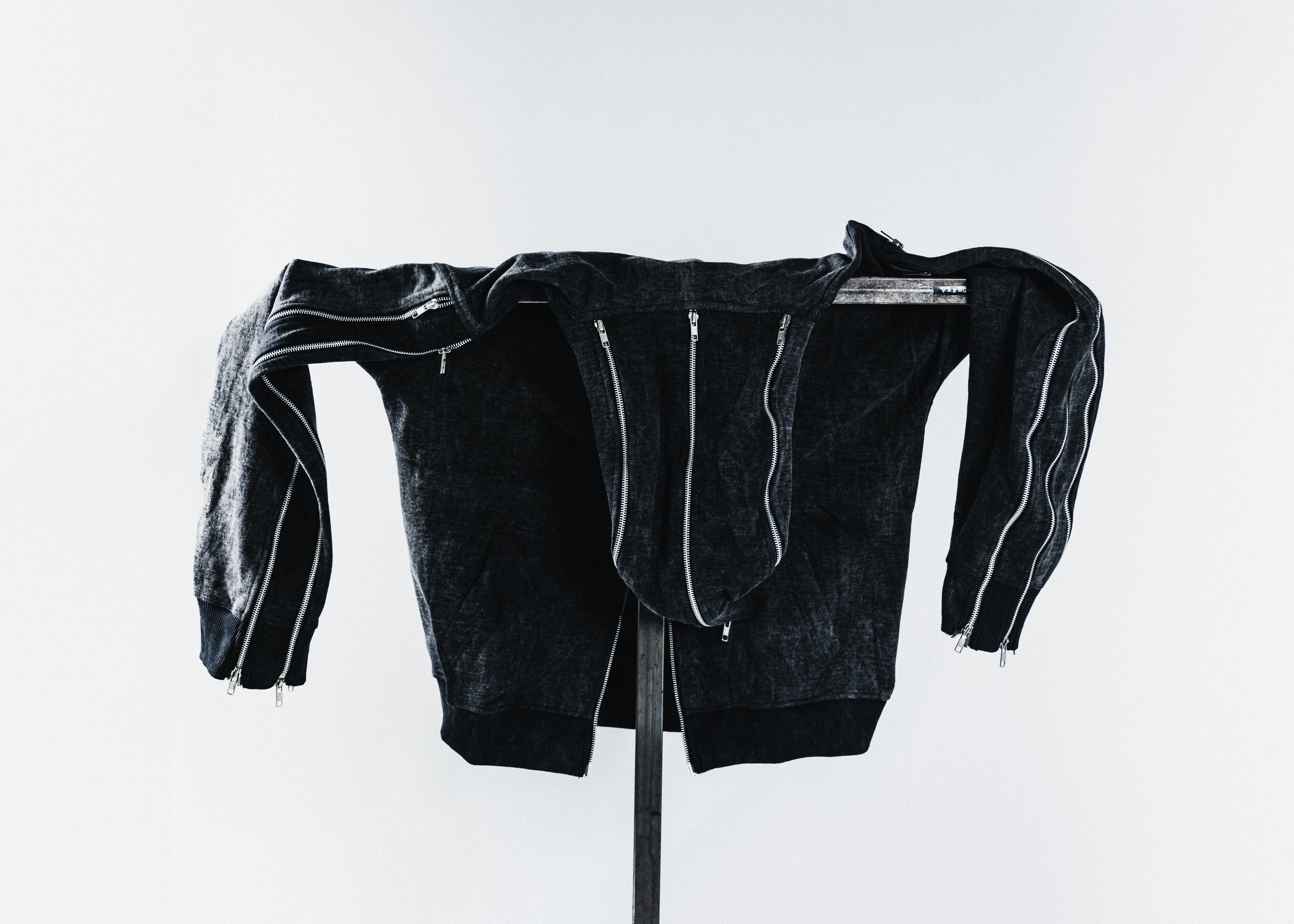 'HUNNA ZIPPA' Hoodie Black